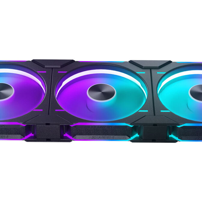 PHANTEKS D30 PWM Reverse Airflow, D-RGB L&uuml;fter, 3er Pack - 140mm, schwarz image number 4