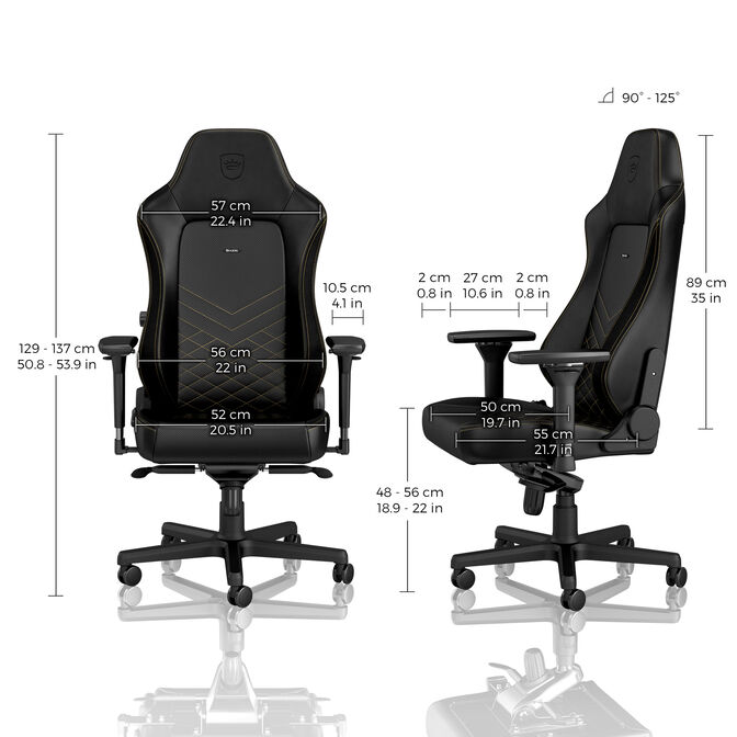 noblechairs HERO Gaming Stuhl - schwarz/gold image number 2
