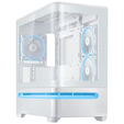 ASUS Prime AP202 ARGB PC-Geh&auml;use, Midi Tower, mATX, ARGB, Tempered Glass - wei&szlig; image number null
