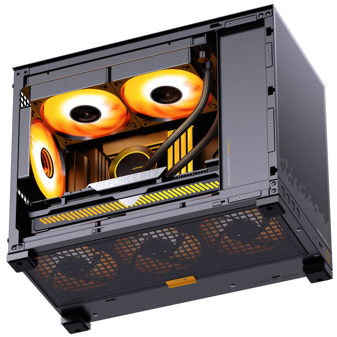 Jonsbo D32 STD PC-Geh&auml;use + TRYX PANORAMA Komplett-Wasserk&uuml;hlung, ARGB - 240mm, schwarz image number 12