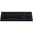 Ducky Cushion 98 Gaming Keyboard, 96%, US Layout, Shush Red Switches &ndash; Matte Black image number null