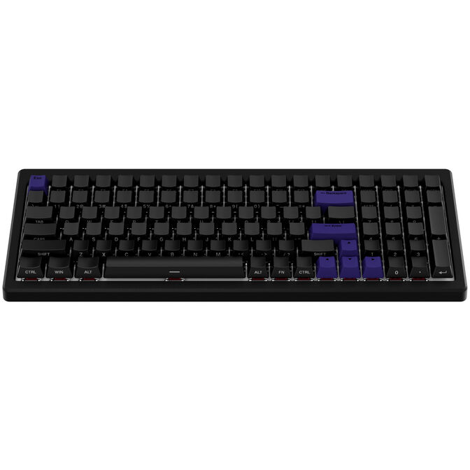 Ducky Cushion 98 Gaming Keyboard, 96%, US Layout, Shush Red Switches &ndash; Matte Black image number 2