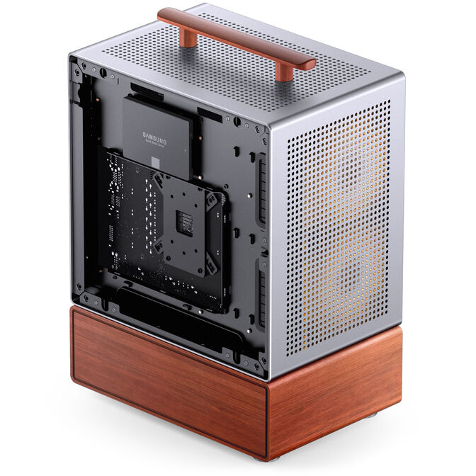 Jonsbo T7 PC-Geh&auml;use, Midi-Tower, mATX, Tempered Glass - silber image number 5