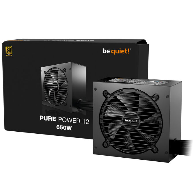 be quiet! Pure Power 12 Netzteil, 80 PLUS Gold, ATX 3.1, PCIe 5.1 - 650 Watt image number 0