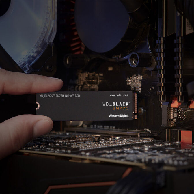Western Digital Black SN770 NVMe M.2 SSD, PCIe 4.0 M.2 Type 2280 - 2 TB image number 3