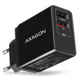 AXAGON ACU-QS24 Ladeger&auml;t, 2x USB-A, QC3.0/Smart 5V 1,2A, 24W - schwarz image number null