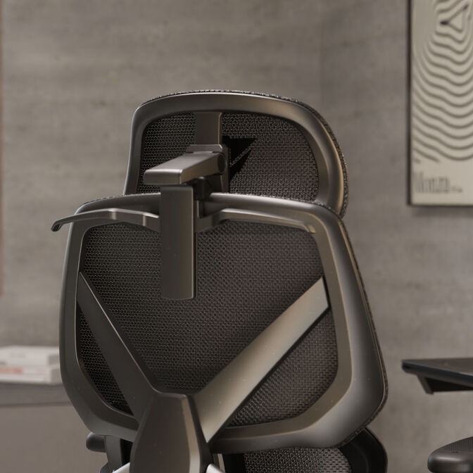 ThunderX3 FLEX Pro Gaming Chair, ergonomic - mesh, black image number 8