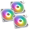 Bitspower Notos RGB PWM L&uuml;fter, 120mm - wei&szlig;, 3er-Pack image number null