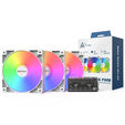 Montech GF120 PWM ARGB L&uuml;fter, 3er Pack - 120mm, wei&szlig; image number null