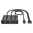 Graugear Multi Frontblende mit USB Hub image number null