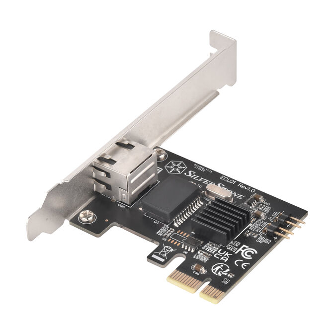 Silverstone ECL01, 2.5G Netzwerkkarte, PCIe image number 2