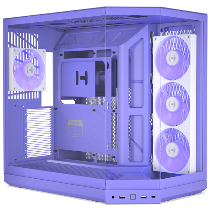 HYTE Y50 Midi-Tower PC-Geh&auml;use, E-ATX, Tempered Glass - Taro Milk image number 0