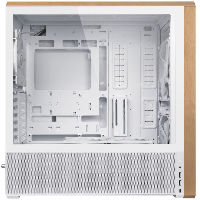 Lian Li Lancool 217 PC Case, Mid Tower, ATX, Tempered Glass - White image number 2