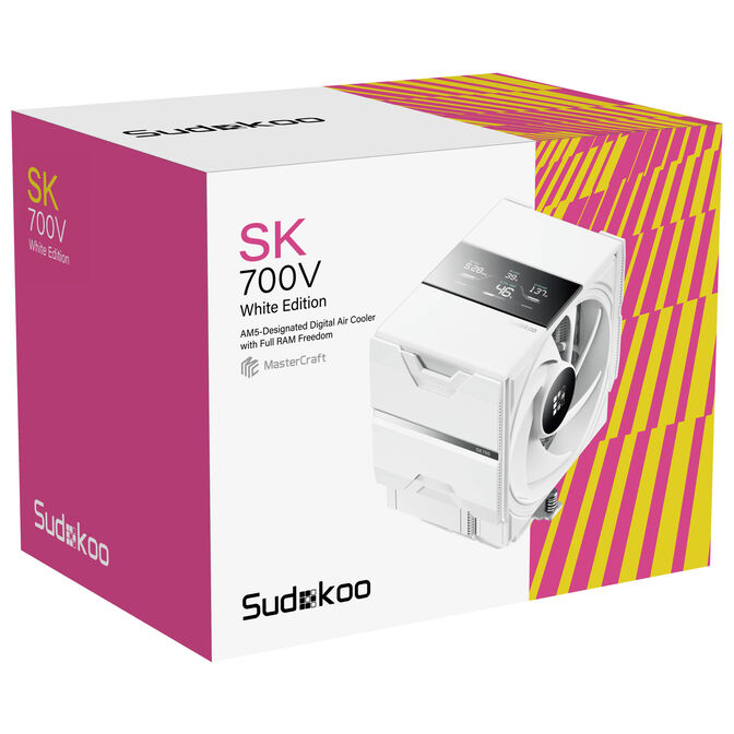 Sudokoo SK700V CPU Cooler - 120mm, white image number 7