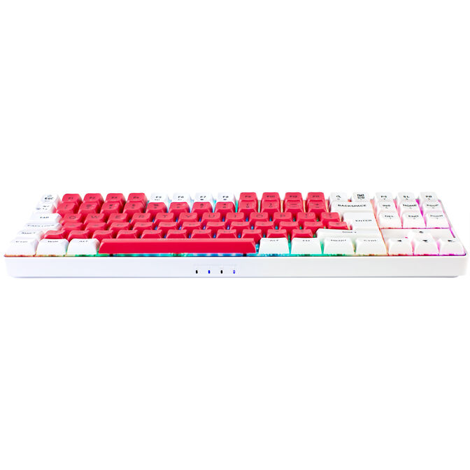 GAMIAC TKL90G Gaming Keyboard, Kailh Red Switches, RGB - white/red image number 3