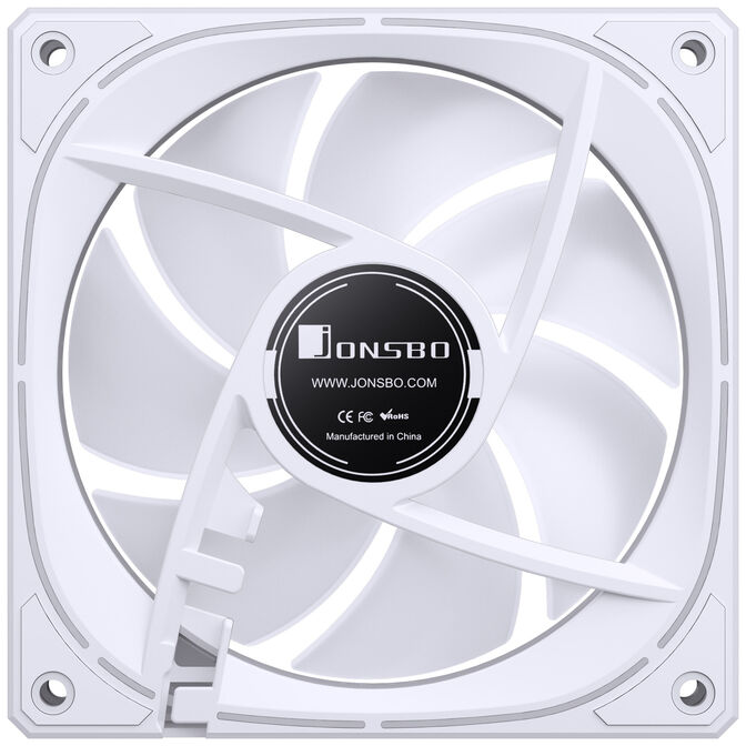 Jonsbo FR-505 ARGB Reverse Blade PWM Fan, 120mm - white image number 8