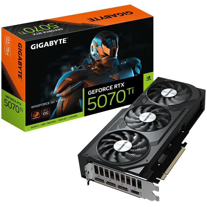 GIGABYTE GeForce RTX 5070 Ti Windforce OC V2 16G, 16384 MB GDDR7 image number 0