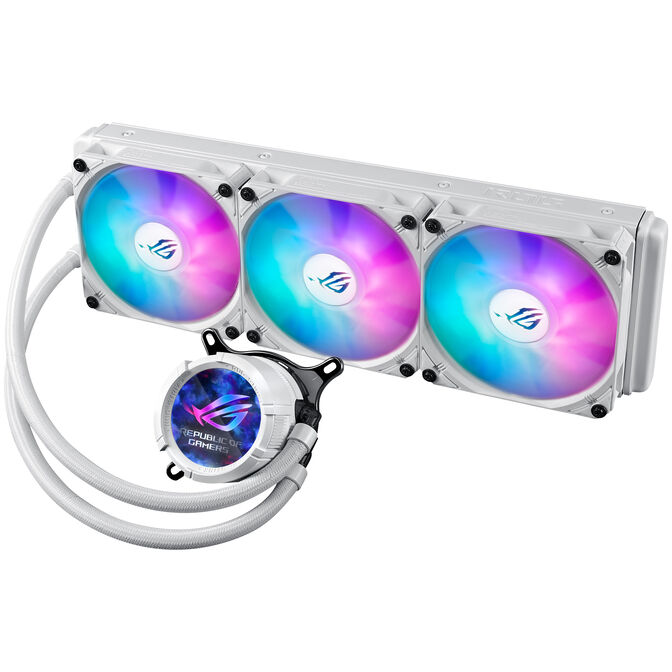 ASUS ROG Strix LC III 360 ARGB LCD All-in-One-Wasserk&uuml;hlung - 360mm, wei&szlig; image number 2