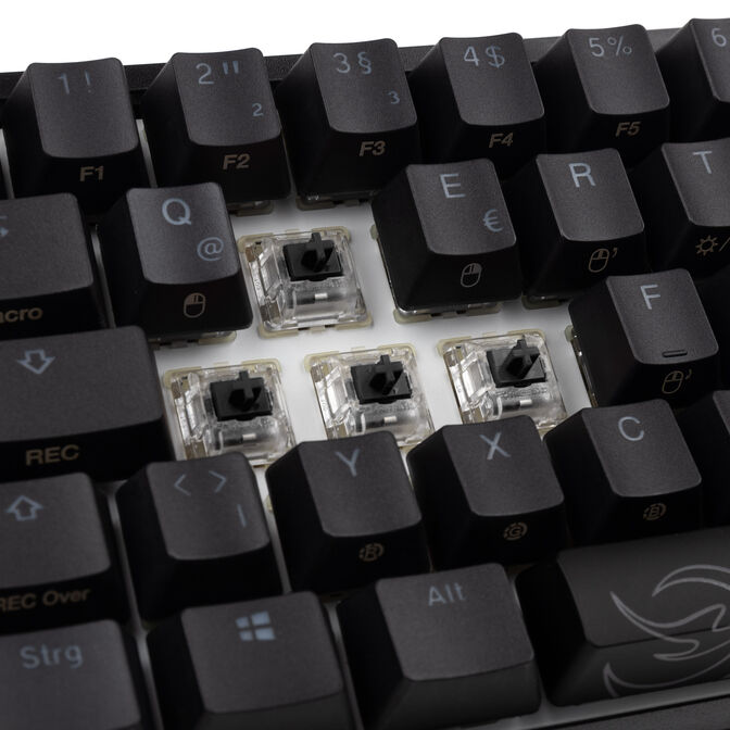 Ducky One 2 Pro Mini Gaming Keyboard, RGB LED - Cherry Black image number 7