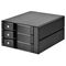 SilverStone SST-FS303-12G Externes 3,5-Zoll-Geh&auml;use, 3-Bay - Schwarz