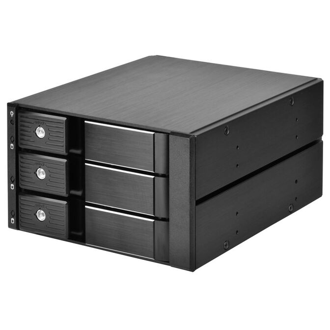 SilverStone SST-FS303-12G Externes 3,5-Zoll-Geh&auml;use, 3-Bay - Schwarz image number 0
