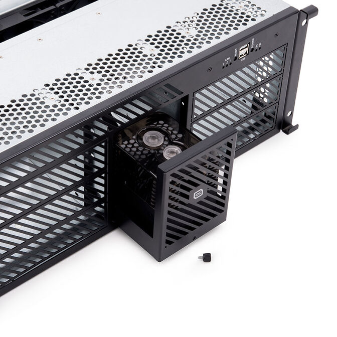 Alphacool Front I/O-Panel mit USB 2.0 und Kabelsatz f&uuml;r Servergeh&auml;use image number 2