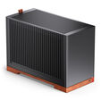 Jonsbo T9 Black PC-Geh&auml;use, Mini-Geh&auml;use, ITX, PCIe 5.0 Riserkabel - schwarz image number null