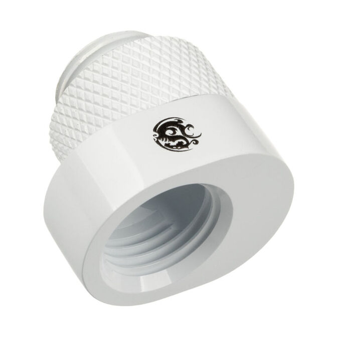 Bitspower X-Cross Adapter G1/4 inch Male to G1/4 inch Female - 5mm Offset, White image number 0