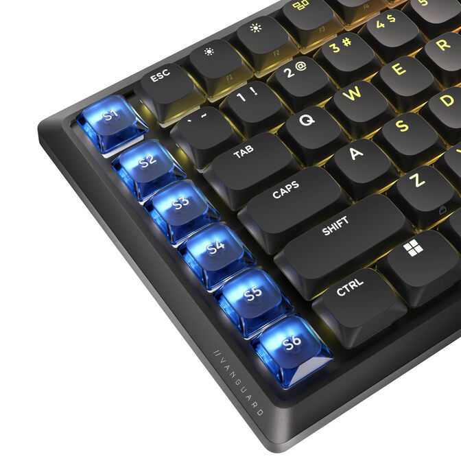 Corsair Vanguard Air 99 Wireless Gaming Keyboard, optical-mechanical, low profile, 8K polling, DE layout - black image number 8