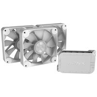 APNX FP1-R PWM Fan, Reverse Blade, PWM, ARGB &ndash; 3-Pack, White