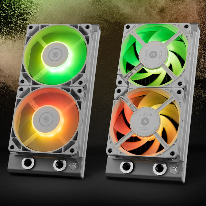 EK Water Blocks EK-Loop FPT 140er DRGB PWM L&uuml;fter, 600-2200U/min - wei&szlig; image number 3