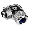 Bitspower Advanced Adapter 90 Grad G1/4 Zoll AG auf 14mm AD Hardtube - drehbar, silber image number null