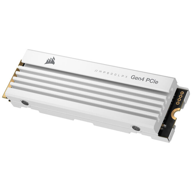 Corsair MP600 Pro LPX NVMe SSD, PCIe 4.0 M.2 Type 2280 - 2 TB - white image number 2