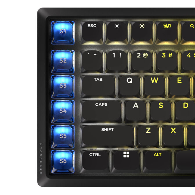 Corsair Vanguard Air 99 Wireless Gaming Keyboard, optical-mechanical, low profile, 8K polling, DE layout - black image number 9