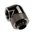 XSPC Adapter 90 Degree G1/4 Inch Male to G1/4 Inch Female - Rotatable, Black Chrome, Pack of 4 image number null