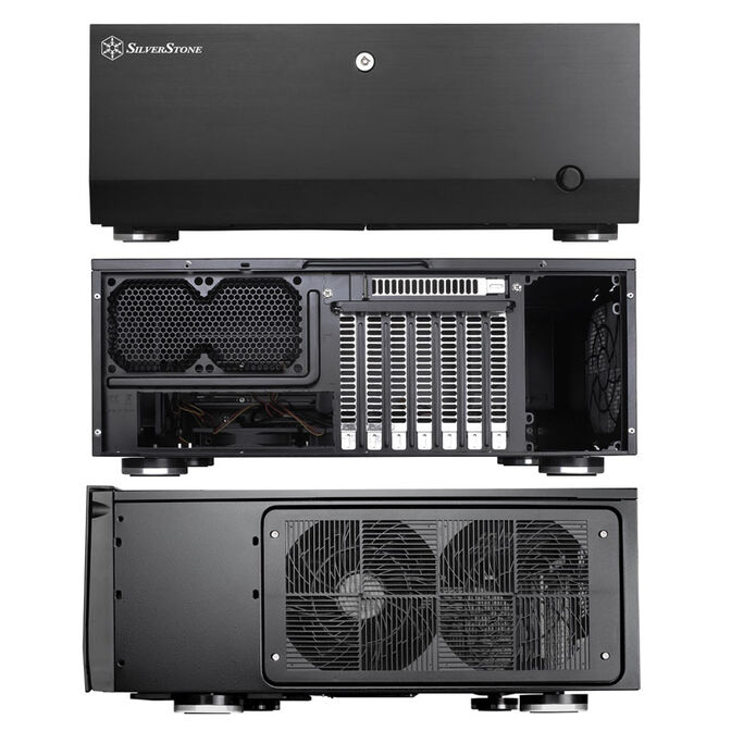 SilverStone SST-GD07B-C - Grandia Airflow Desktop, USB-C - schwarz image number 2