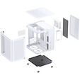 Jonsbo TK-1 2.0 Micro-ATX case, Tempered Glass - white image number null