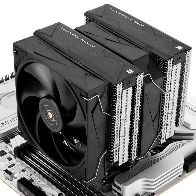 Thermalright Royal Pretor CPU-K&uuml;hler, Dual Tower - 120mm und 130mm, schwarz image number 7