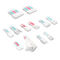 Kolink Core Pro Braided Cable Extension Kit 12V-2x6 Type 1 - Brilliant White/Neon Blue/Pure Pink