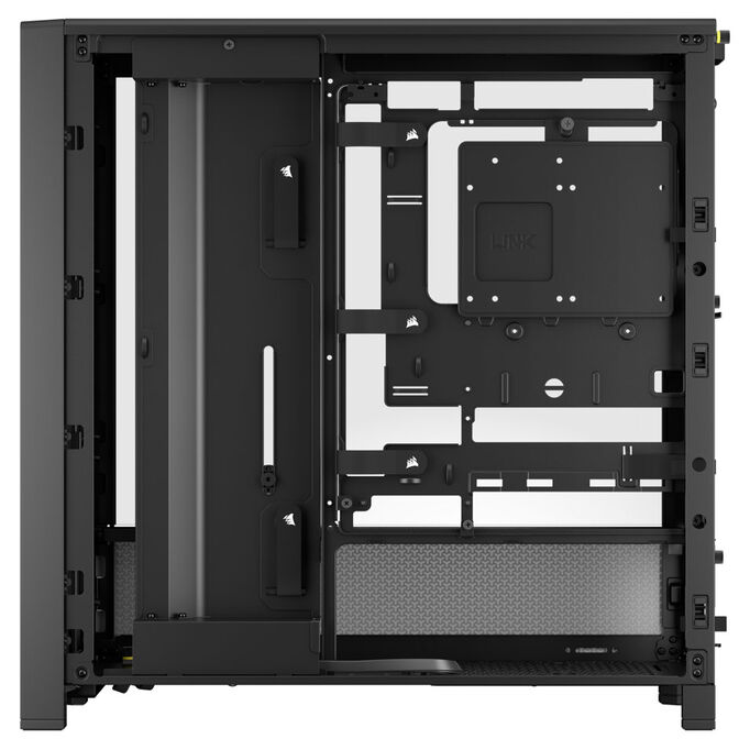 Corsair Frame 4000D PC case, Mid Tower, E-ATX, Tempered Glass - black image number 5