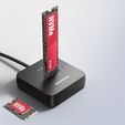AXAGON ADSA-M2C11L M.2-NVMe-Dockingstation, USB-C 10Gbps, M.2 2230-22110 - schwarz image number null