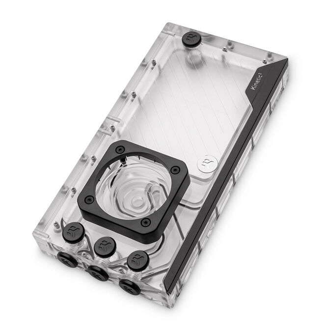EK Water Blocks EK-Quantum Kinetic3 FLT D5/DDC Reservoir - 240mm, D-RGB, Acrylic image number 1