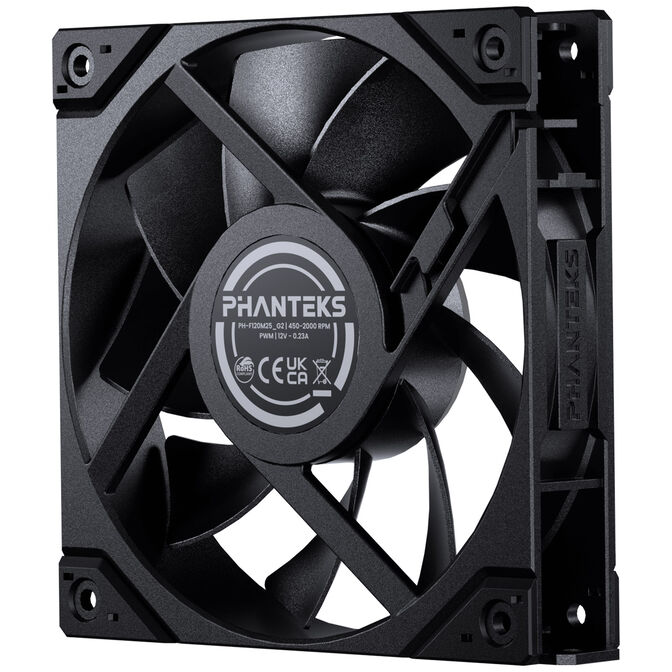 PHANTEKS M25 Gen2 PWM Fan - 120mm, Black image number 2
