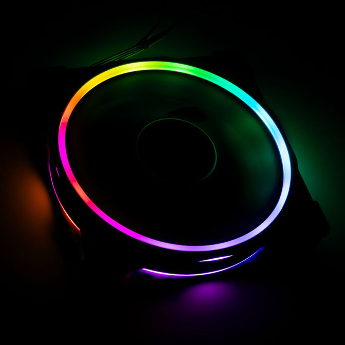 Akasa SOHO AR Addressable-RGB L&uuml;fter, schwarz - 120mm image number 4