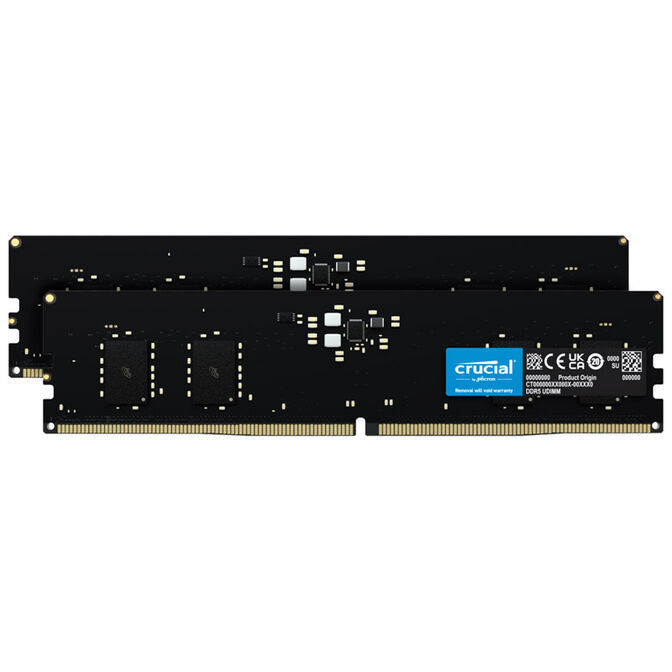 Crucial DDR5-4800 RAM, CL40 - 16 GB Dual-Kit, schwarz image number 0
