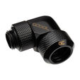 Alphacool Eiszapfen 13mm Hardtube Anschraubt&uuml;lle 90 Grad drehbar G1/4 - schwarz image number null