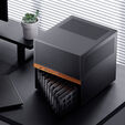 Jonsbo N6 NAS-Geh&auml;use, Cube-Geh&auml;use, mATX, Stahl/Mesh - schwarz image number null