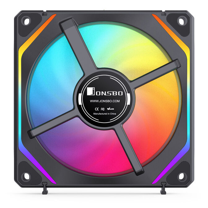 Jonsbo ZL-120BR Fan, Reverse Blade, PWM, ARGB - 120mm, black, 3-pack image number 7