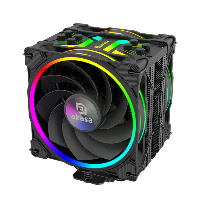 Akasa SOHO H4 Plus CPU-K&uuml;hler & AR12 Reverse-L&uuml;fter, RGB - schwarz image number 0