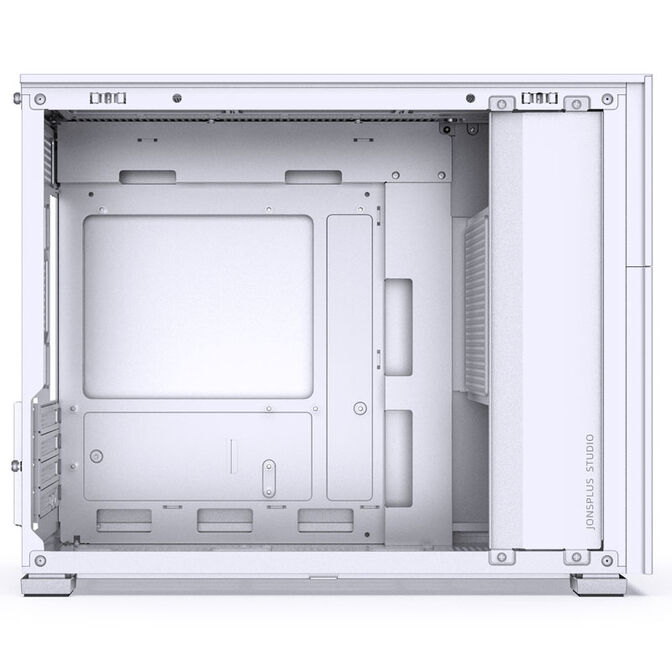 Jonsbo D31 Screen Micro-ATX Case, Tempered Glass - white image number 4